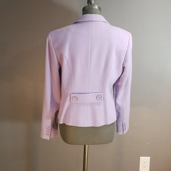 Louben made in Canada wool cashmere mix size 10. Lavender. Staple for capsule - Picture 3 of 13